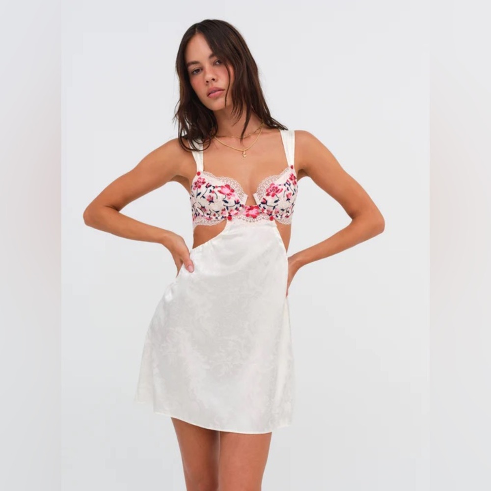 For Love and Lemons Festival Rose Slip Dress